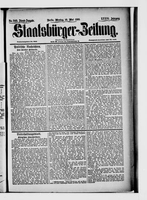 Staatsbürger-Zeitung on May 28, 1900