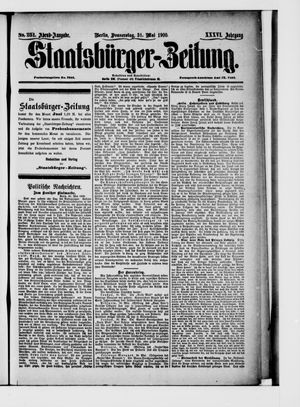 Staatsbürger-Zeitung vom 31.05.1900
