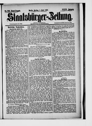 Staatsbürger-Zeitung on Jun 1, 1900