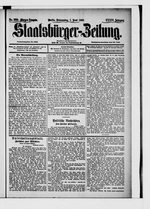 Staatsbürger-Zeitung vom 07.06.1900