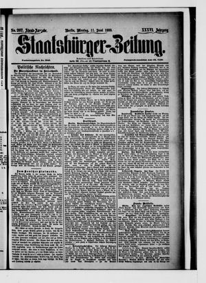 Staatsbürger-Zeitung on Jun 11, 1900