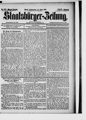 Staatsbürger-Zeitung vom 14.06.1900