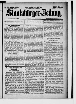 Staatsbürger-Zeitung vom 24.06.1900