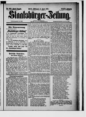 Staatsbürger-Zeitung vom 27.06.1900