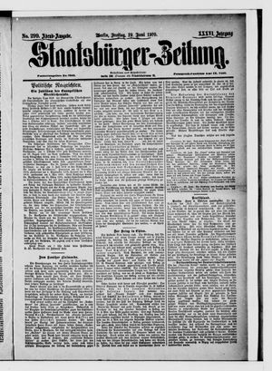 Staatsbürger-Zeitung vom 29.06.1900