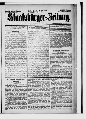 Staatsbürger-Zeitung vom 03.07.1900
