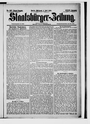 Staatsbürger-Zeitung on Jul 4, 1900