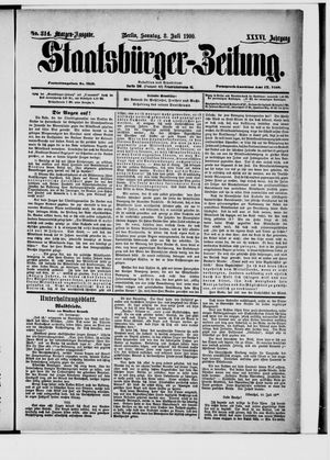 Staatsbürger-Zeitung vom 08.07.1900