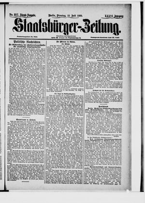 Staatsbürger-Zeitung vom 10.07.1900