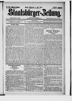 Staatsbürger-Zeitung on Jul 11, 1900
