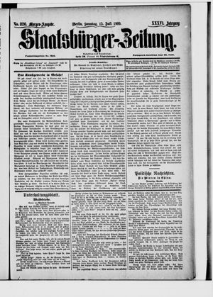 Staatsbürger-Zeitung vom 15.07.1900