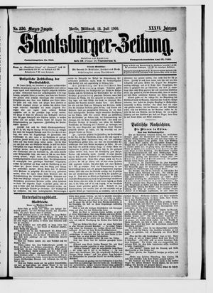 Staatsbürger-Zeitung vom 18.07.1900