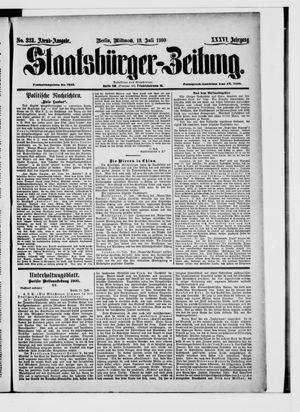 Staatsbürger-Zeitung vom 18.07.1900