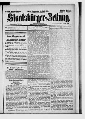 Staatsbürger-Zeitung vom 26.07.1900