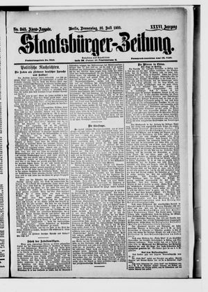 Staatsbürger-Zeitung vom 26.07.1900