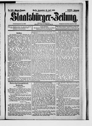 Staatsbürger-Zeitung vom 28.07.1900