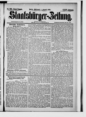 Staatsbürger-Zeitung vom 01.08.1900