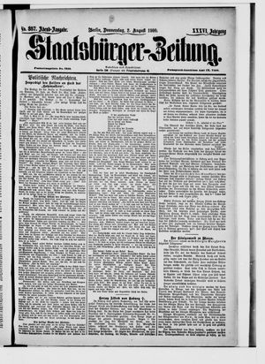 Staatsbürger-Zeitung on Aug 2, 1900