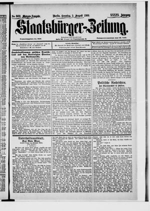 Staatsbürger-Zeitung on Aug 5, 1900