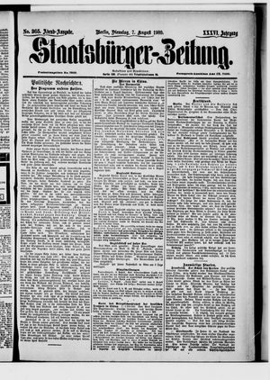 Staatsbürger-Zeitung on Aug 7, 1900