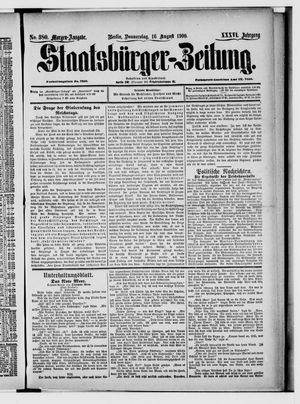 Staatsbürger-Zeitung on Aug 16, 1900