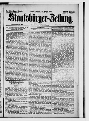 Staatsbürger-Zeitung vom 19.08.1900
