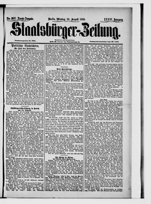Staatsbürger-Zeitung vom 20.08.1900