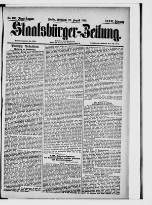 Staatsbürger-Zeitung vom 22.08.1900