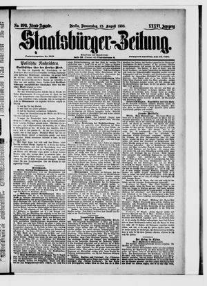 Staatsbürger-Zeitung vom 23.08.1900