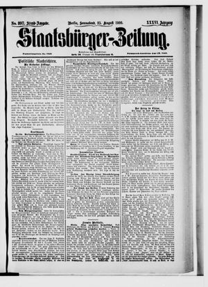Staatsbürger-Zeitung vom 25.08.1900
