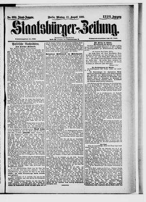 Staatsbürger-Zeitung vom 27.08.1900