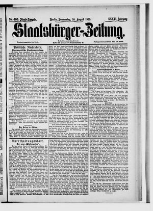 Staatsbürger-Zeitung vom 30.08.1900