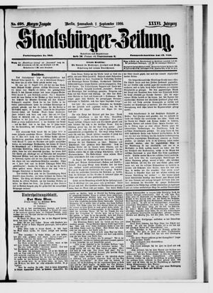 Staatsbürger-Zeitung vom 01.09.1900