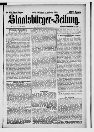 Staatsbürger-Zeitung vom 05.09.1900