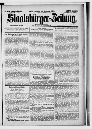 Staatsbürger-Zeitung vom 11.09.1900