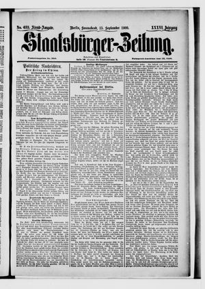Staatsbürger-Zeitung vom 15.09.1900