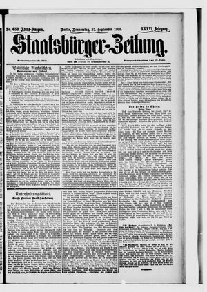 Staatsbürger-Zeitung vom 27.09.1900