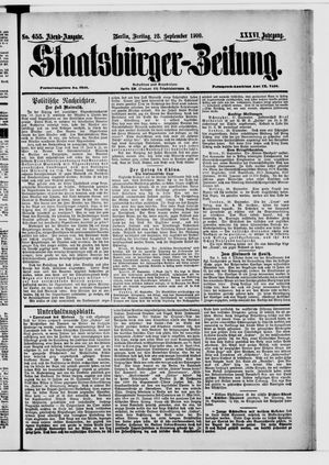 Staatsbürger-Zeitung vom 28.09.1900