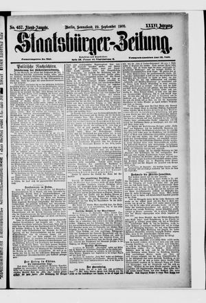 Staatsbürger-Zeitung vom 29.09.1900