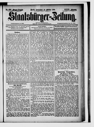 Staatsbürger-Zeitung vom 20.10.1900