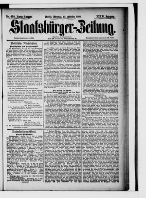 Staatsbürger-Zeitung vom 22.10.1900