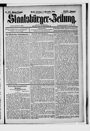Staatsbürger-Zeitung vom 04.11.1900