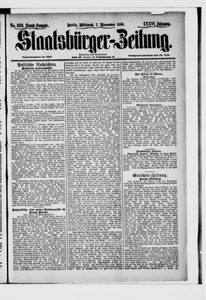 Staatsbürger-Zeitung vom 07.11.1900