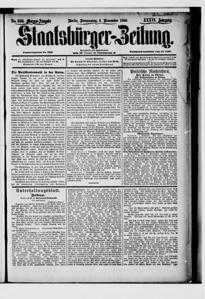 Staatsbürger-Zeitung vom 08.11.1900