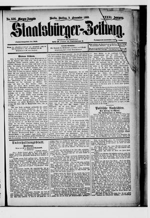 Staatsbürger-Zeitung vom 09.11.1900