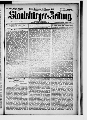 Staatsbürger-Zeitung vom 15.11.1900