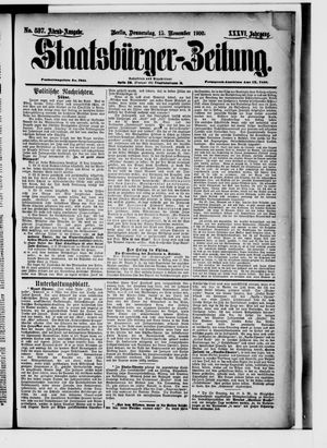 Staatsbürger-Zeitung vom 15.11.1900