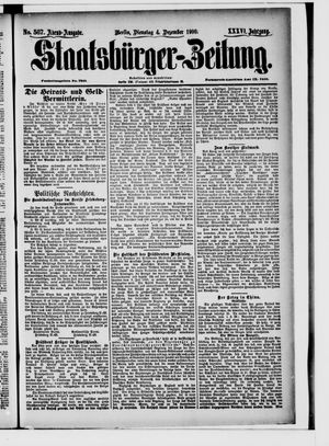Staatsbürger-Zeitung vom 04.12.1900