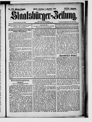 Staatsbürger-Zeitung vom 09.12.1900