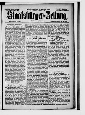 Staatsbürger-Zeitung vom 20.12.1900